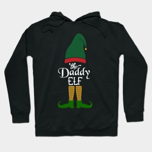 The Daddy Elf Matching Family Group Christmas Party Pajama Hoodie